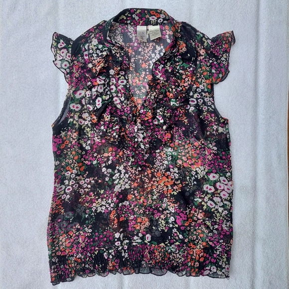 Floral Ruffle Blouse - Picture 1 of 7